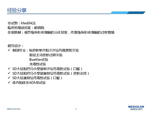 巴马小型猪经皮涂抹给予Med0421软膏，，，，，周围恢复、周围重复给药毒性试验研究