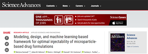 克日麻省理工大学的研究职员开发出一种盘算模子，，，，，可以资助改善注射类微粒制剂的可注射性并避免梗塞。。。。。。